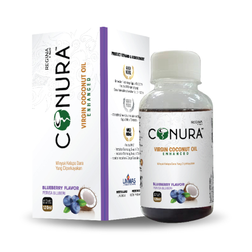 Conura Virgin Coconut Oil Enhanced (Blueberri)